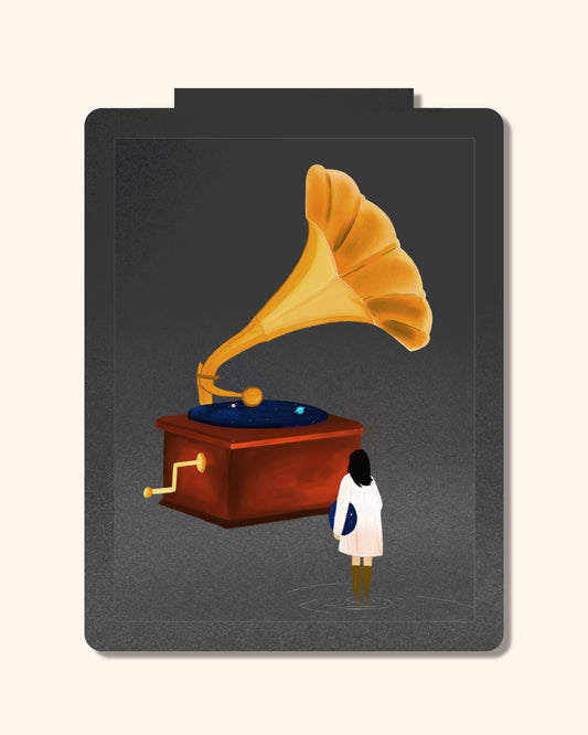 Cosmic Vinyl bookmark