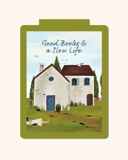 Good books & Slow life bookmark