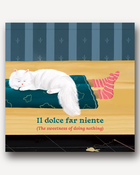 Il dolce far niente small notepad