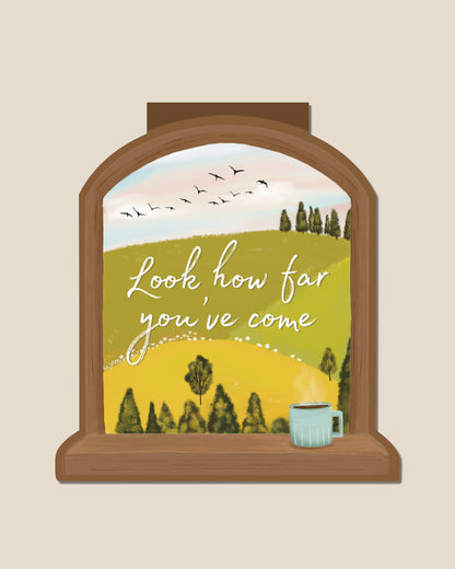 Look how far you've come bookmark