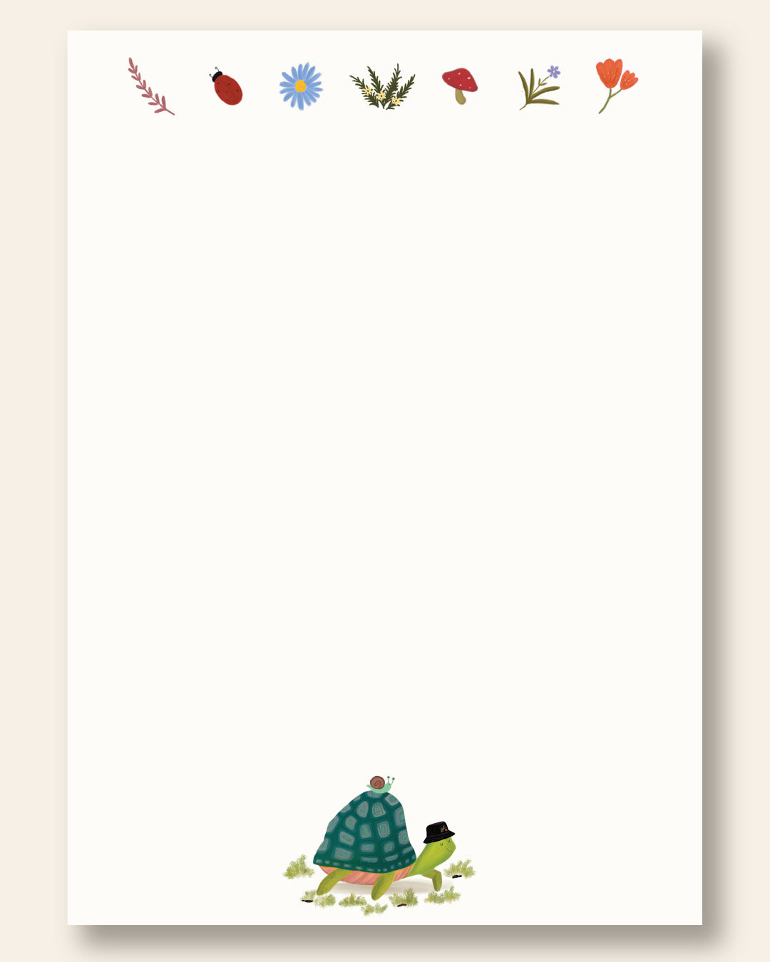 Turtle pace notepad