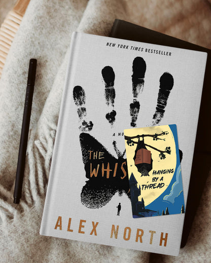 Hanging by a thread bookmark