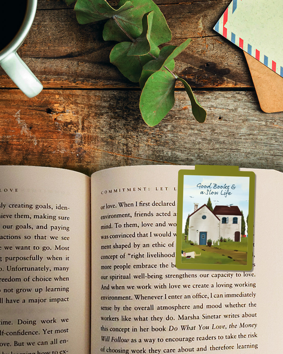 Good books & Slow life bookmark