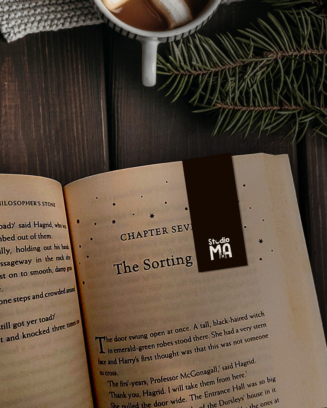 Moonlight flame bookmark