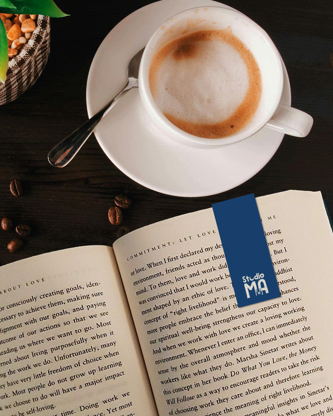 Hanging by a thread bookmark