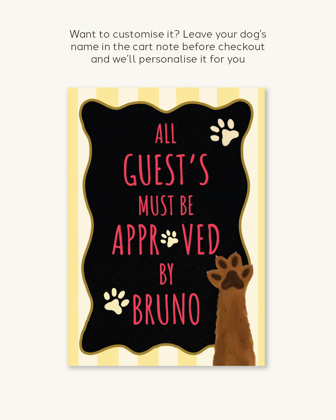 Guest Rules by Furry Boss (Customisable)