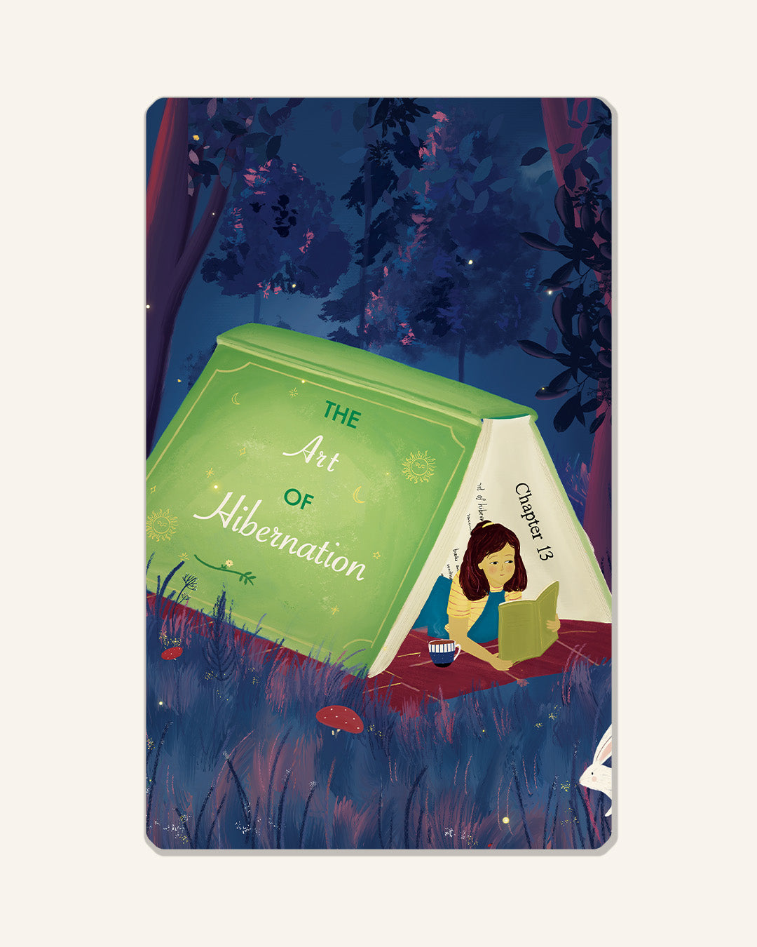 Art of hibernation bookmark
