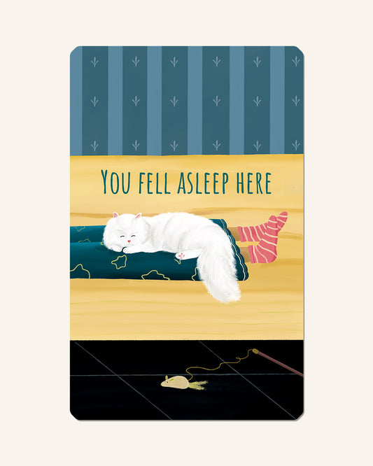 You fell asleep here bookmark