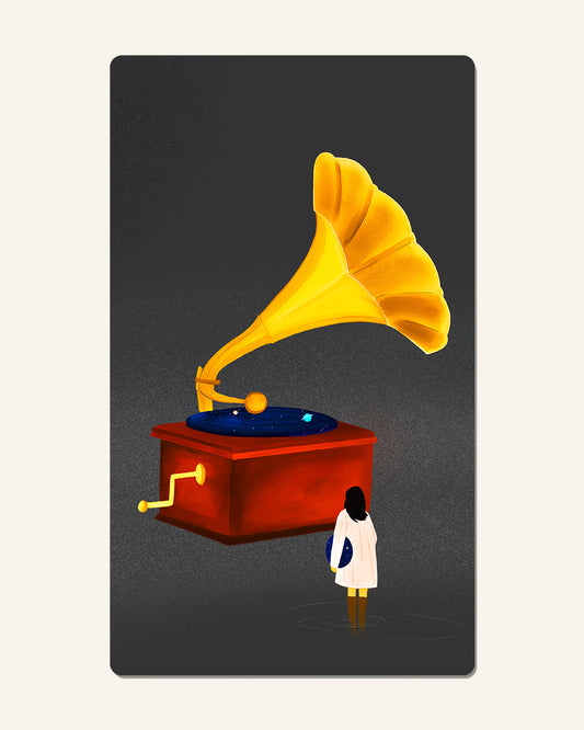 Cosmic Vinyl bookmark