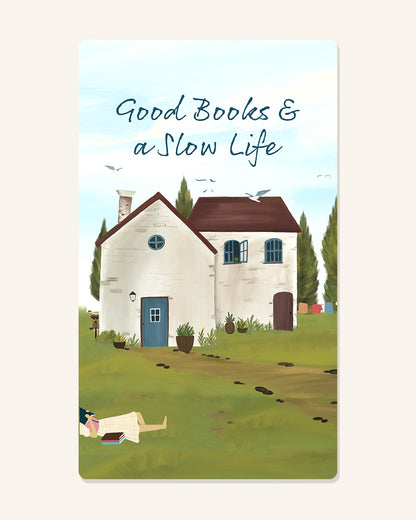 Good books & Slow life bookmark